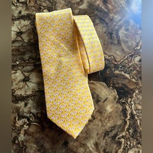 Valentino yellow silk tie